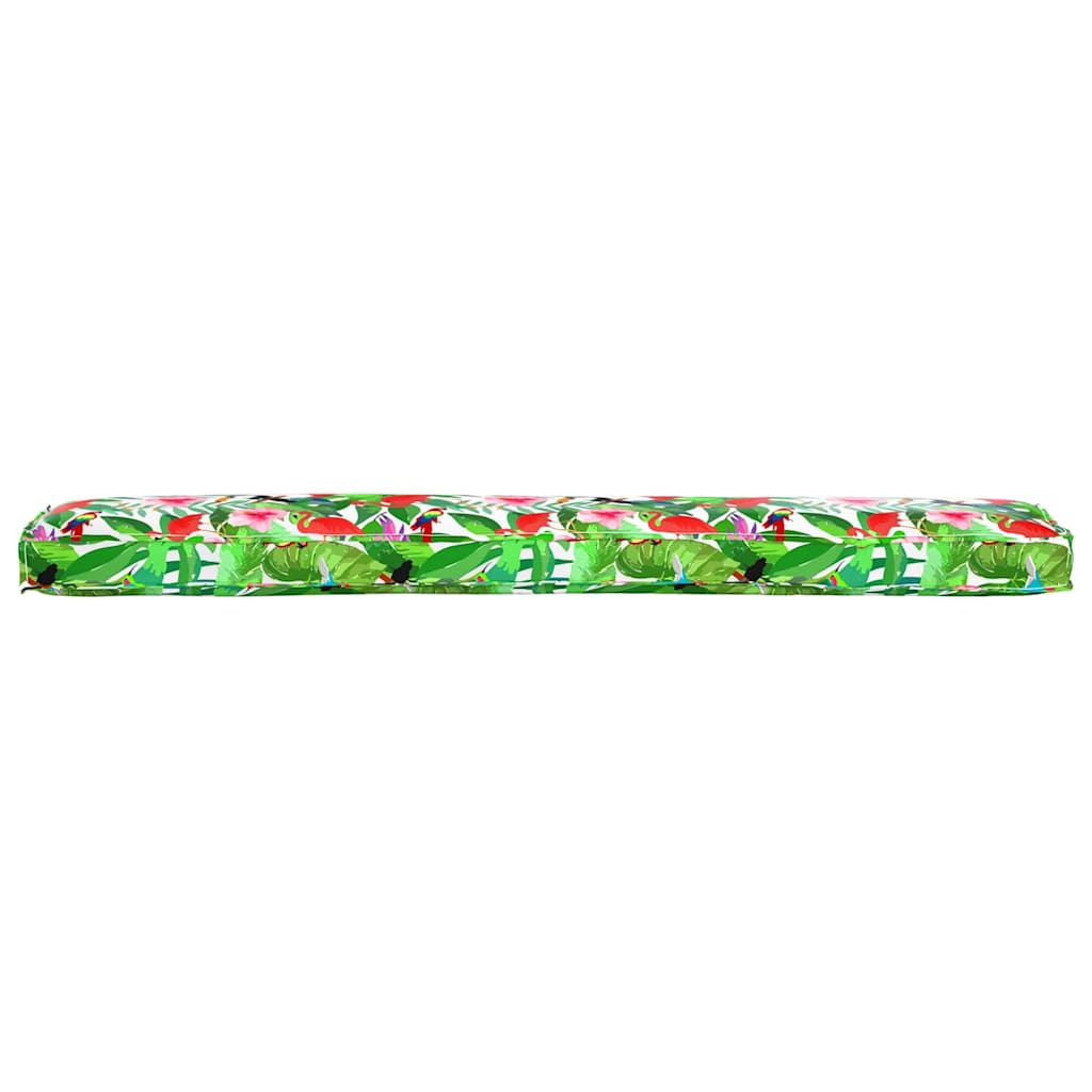 Pallet Cushion Set 2 pcs Tropical Jungle 200 x 40 x 8 cm