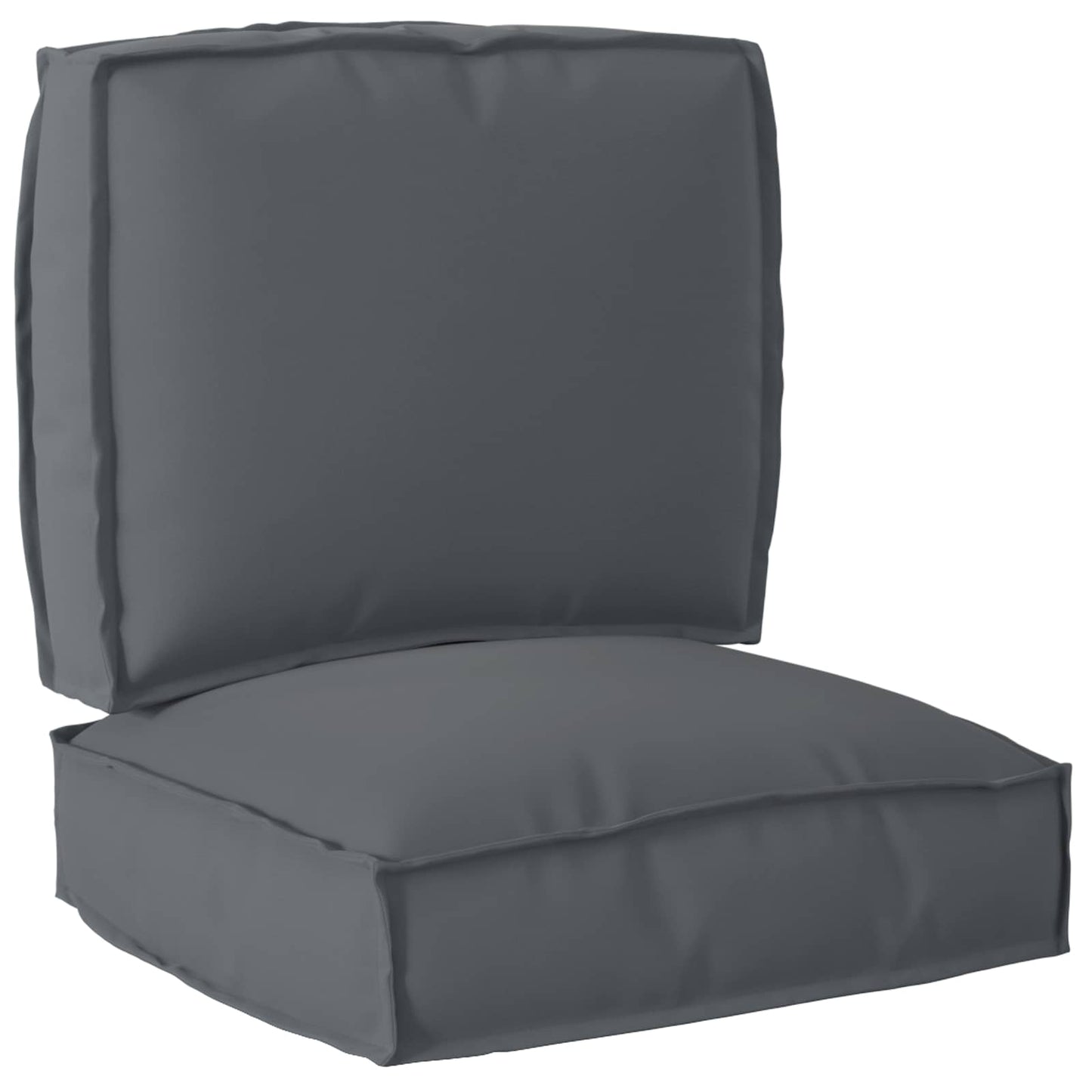 Ensemble de coussins de palette 2 pcs Tissu Oxford anthracite