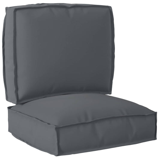 Palettenkissenset 2 pcs Anthrazit Oxford-Stoff