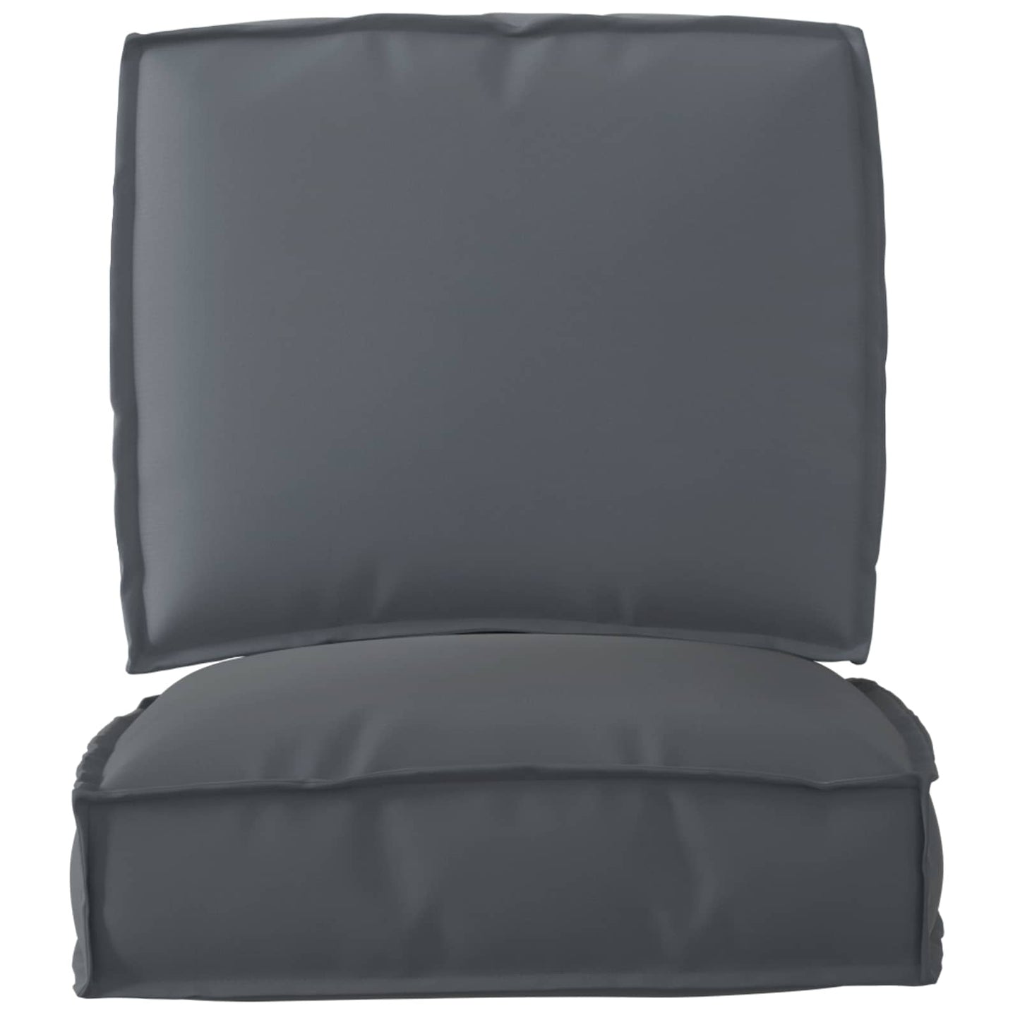 Ensemble de coussins de palette 2 pcs Tissu Oxford anthracite