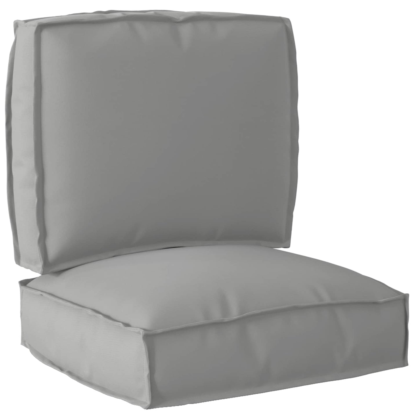 Ensemble de coussins de palette 2 pcs Gris Tissu Oxford