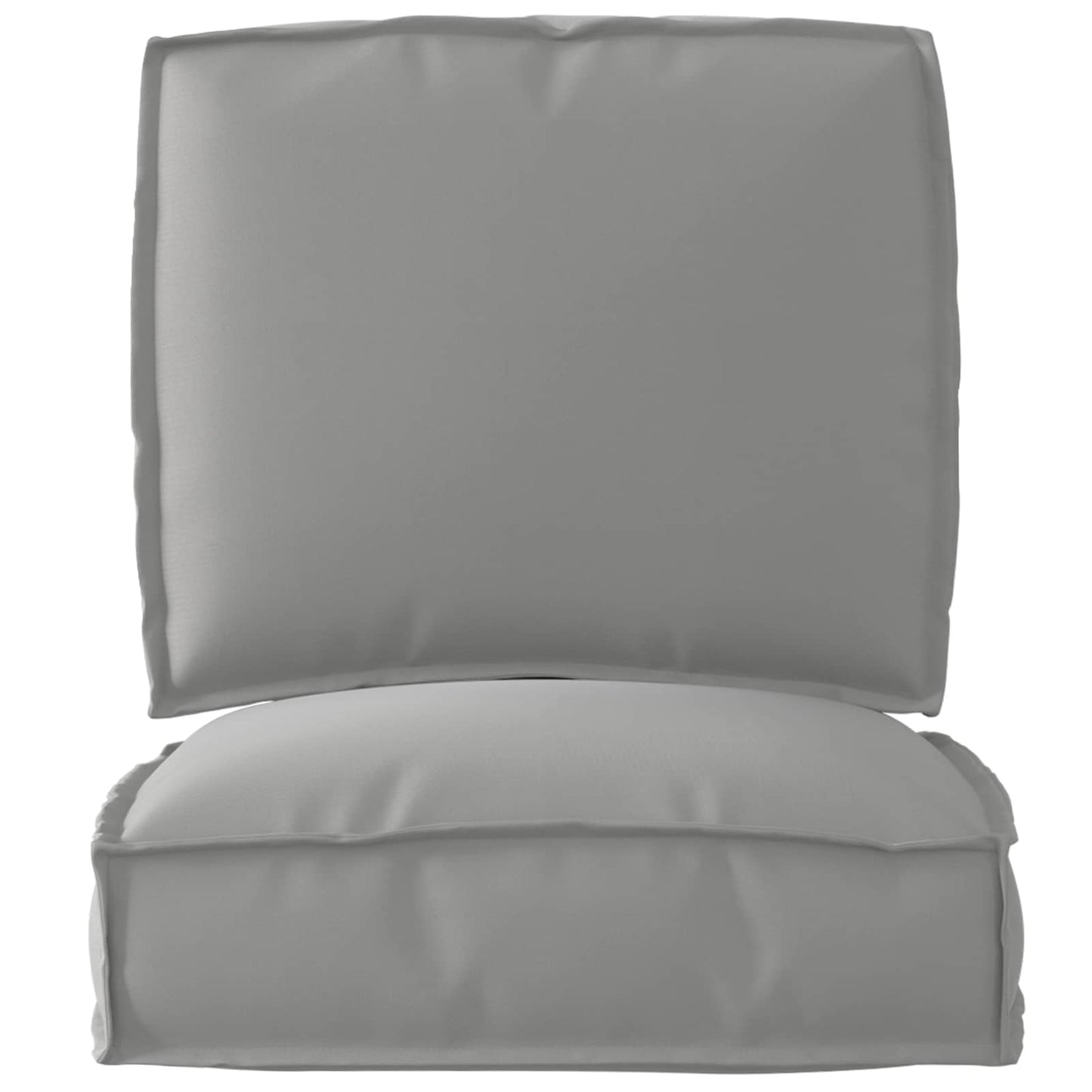 Ensemble de coussins de palette 2 pcs Gris Tissu Oxford