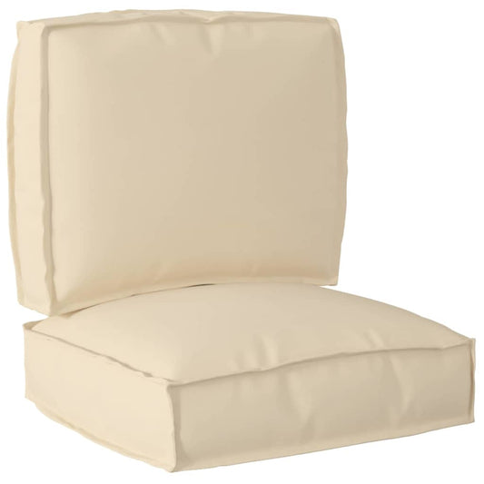 Palettenkissenset 2 pcs Beige Oxford-Stoff