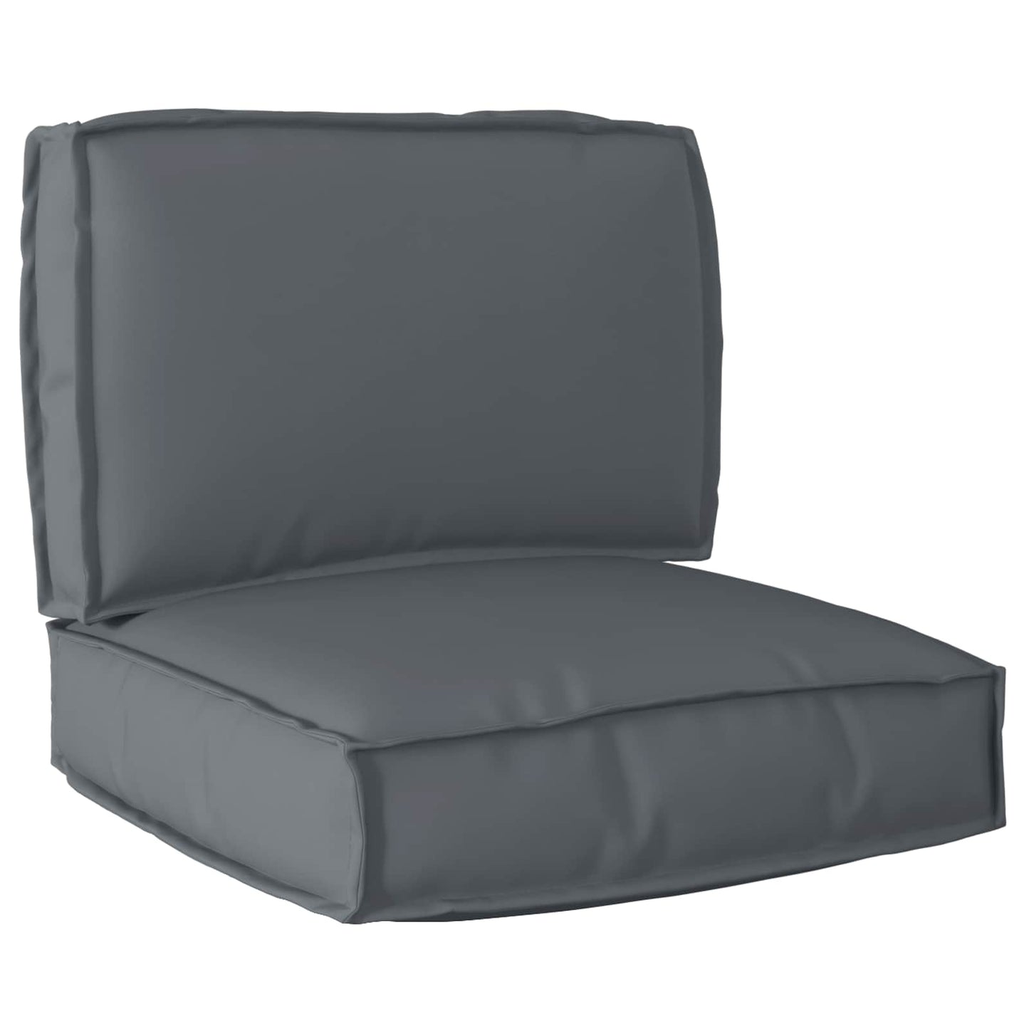 Ensemble de coussins de palette 2 pcs Tissu Oxford anthracite