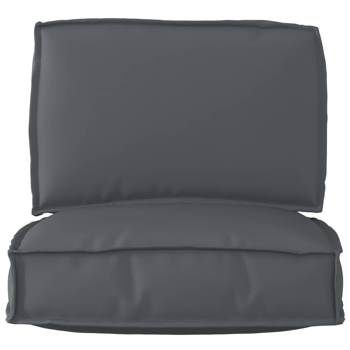 Ensemble de coussins de palette 2 pcs Tissu Oxford anthracite