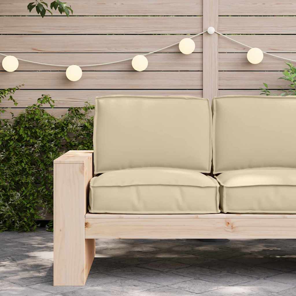 Palettenkissenset 2 pcs Beige Oxford-Stoff