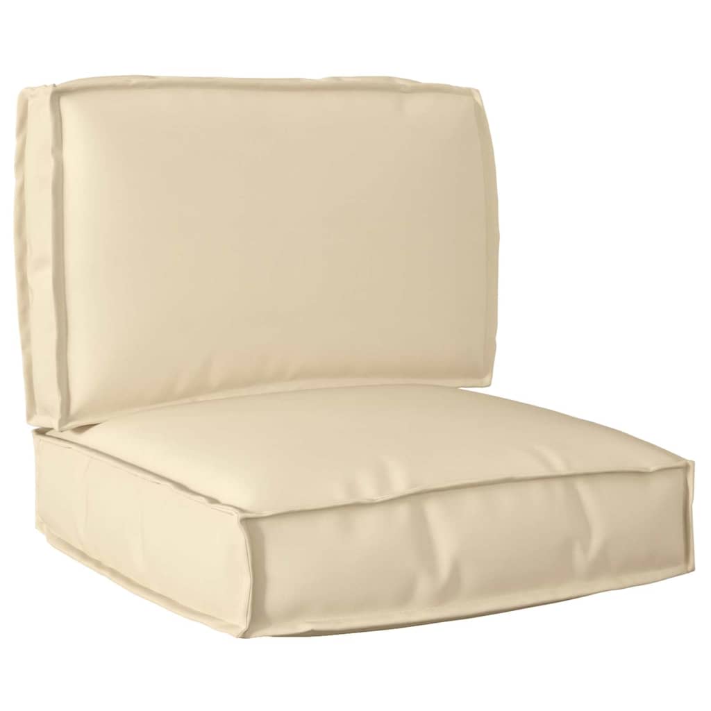 Palettenkissenset 2 pcs Beige Oxford-Stoff