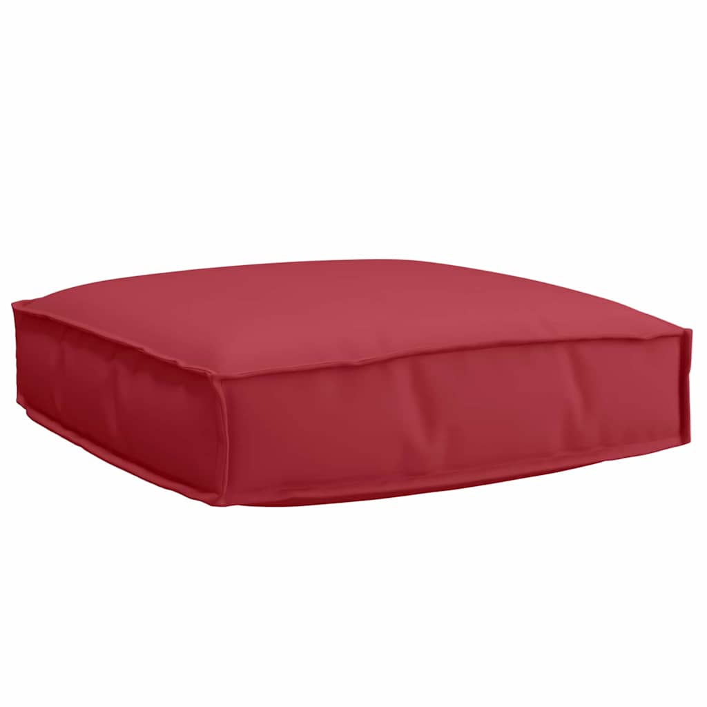 Coussin de palette lot de 2 Rouge vin 60 x 60 x 12 cm Tissu Oxford