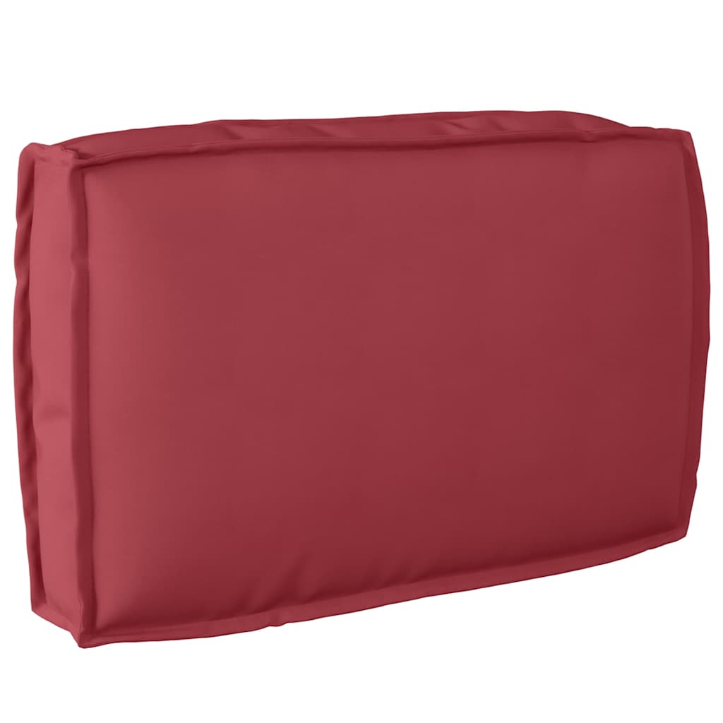 Coussin de palette lot de 2 Rouge vin 60 x 60 x 12 cm Tissu Oxford