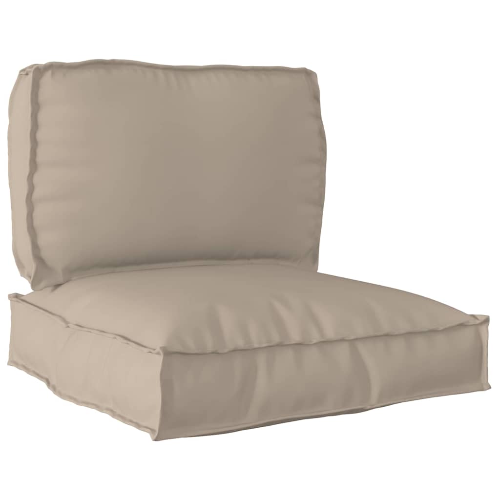 Pallet Cushion Set 2 pcs Taupe 70 x 70 x 12 cm Oxford Fabric