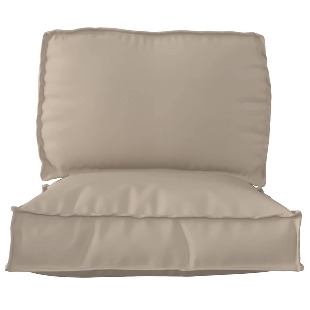 Pallet Cushion Set 2 pcs Taupe 70 x 70 x 12 cm Oxford Fabric