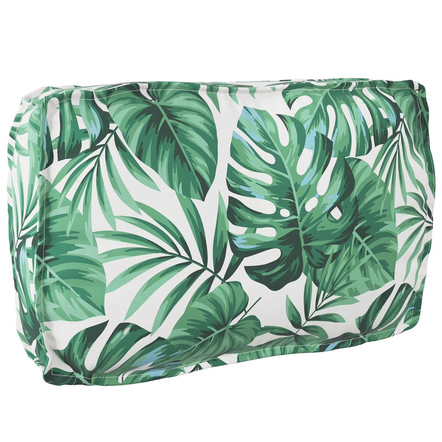 Pallet Cushion Set 2 pcs Green Leaf Pattern 100 x 40 x 8 cm
