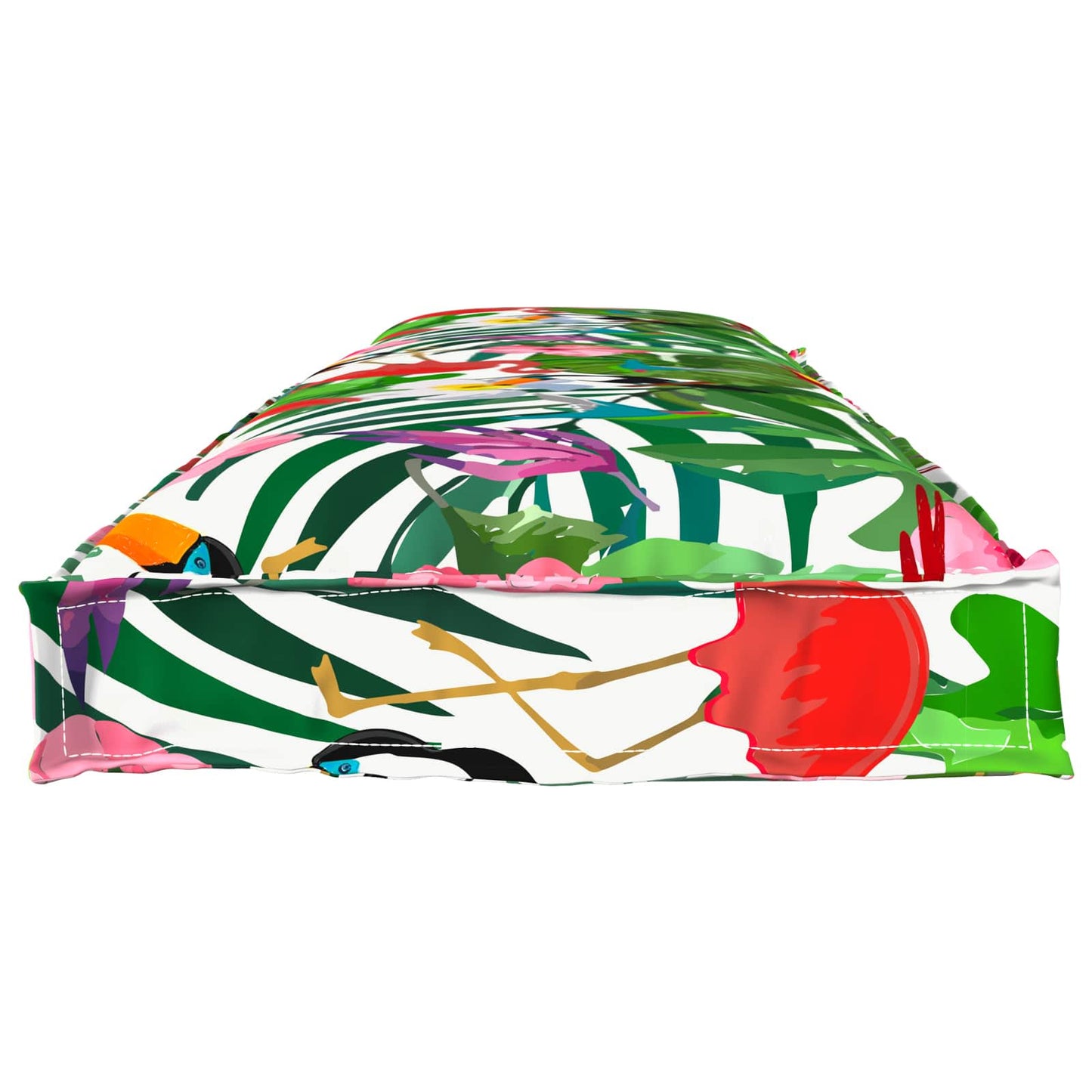 Pallet Cushion Set 2 pcs Green Leaf Pattern 100 x 40 x 8 cm