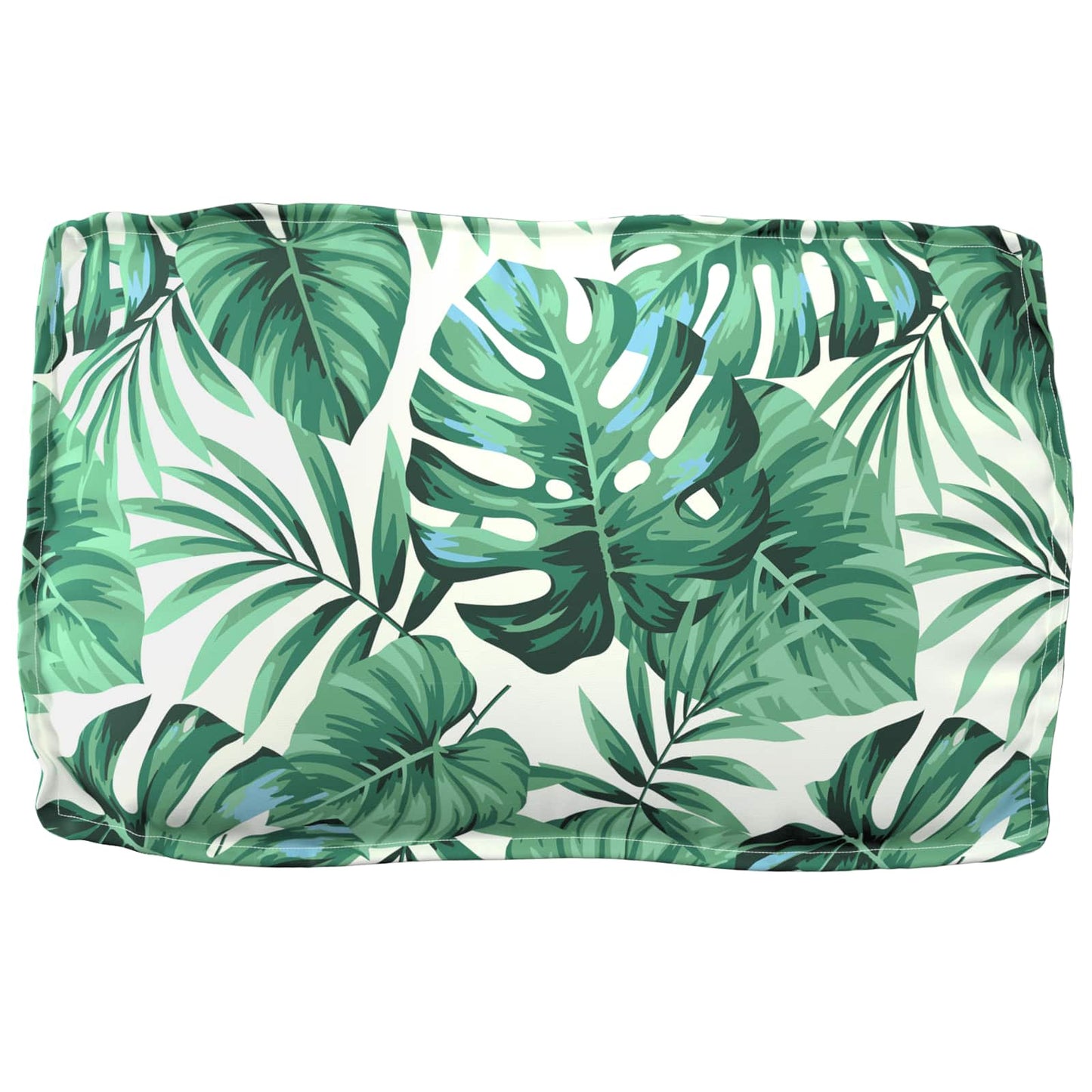 Pallet Cushion Set 2 pcs Green Leaf Pattern 100 x 40 x 8 cm