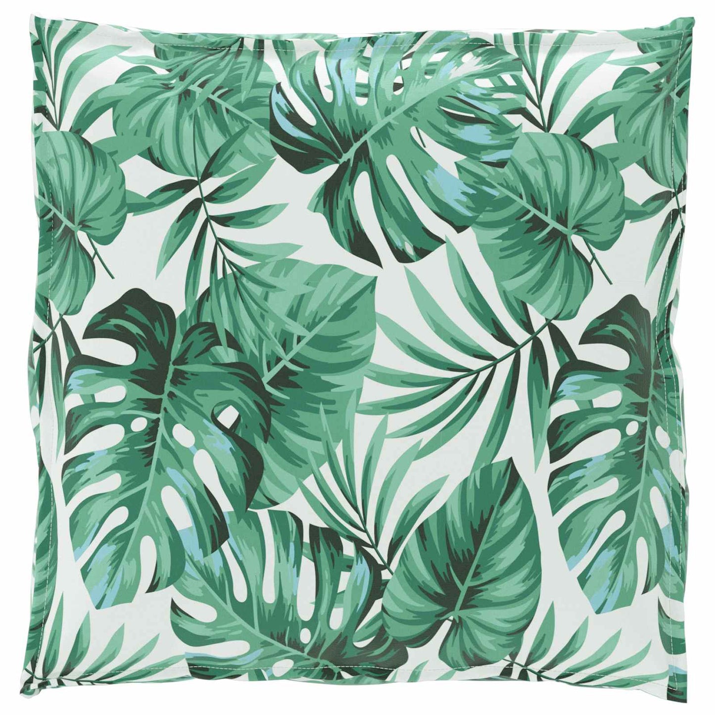 Pallet Cushion Set 2 pcs Green Leaf Pattern 100 x 40 x 8 cm