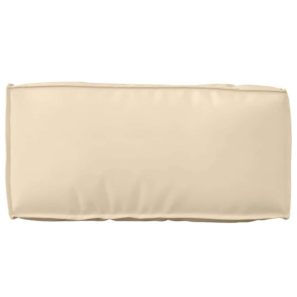 Lot de 2 coussins de palette Beige 80 x 80 x 12 cm Tissu Oxford