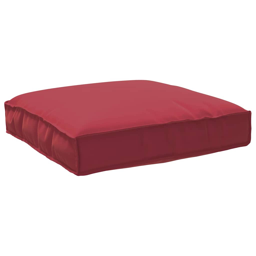 Lot de 2 coussins pour palette Noir 80 x 80 x 12 cm Tissu Oxford