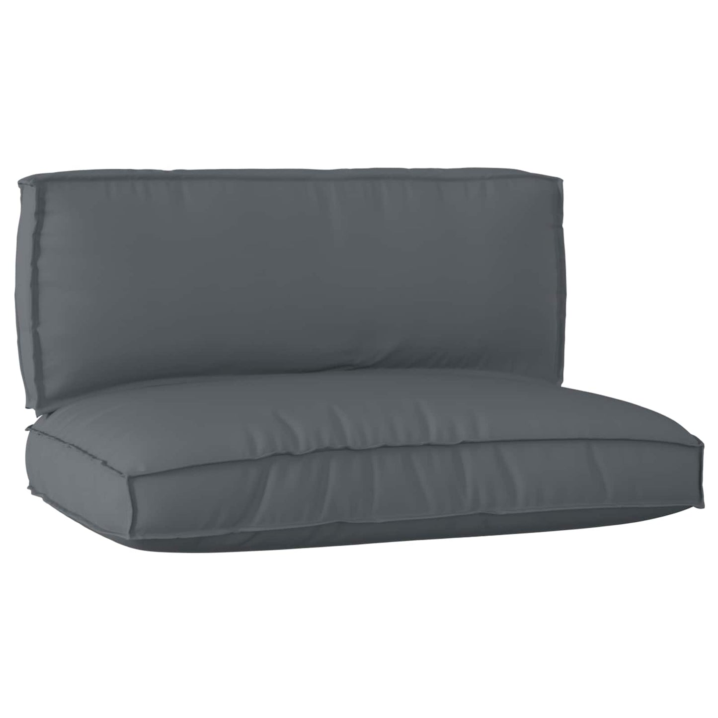 Ensemble de coussins de palette 2 pcs Tissu Oxford anthracite