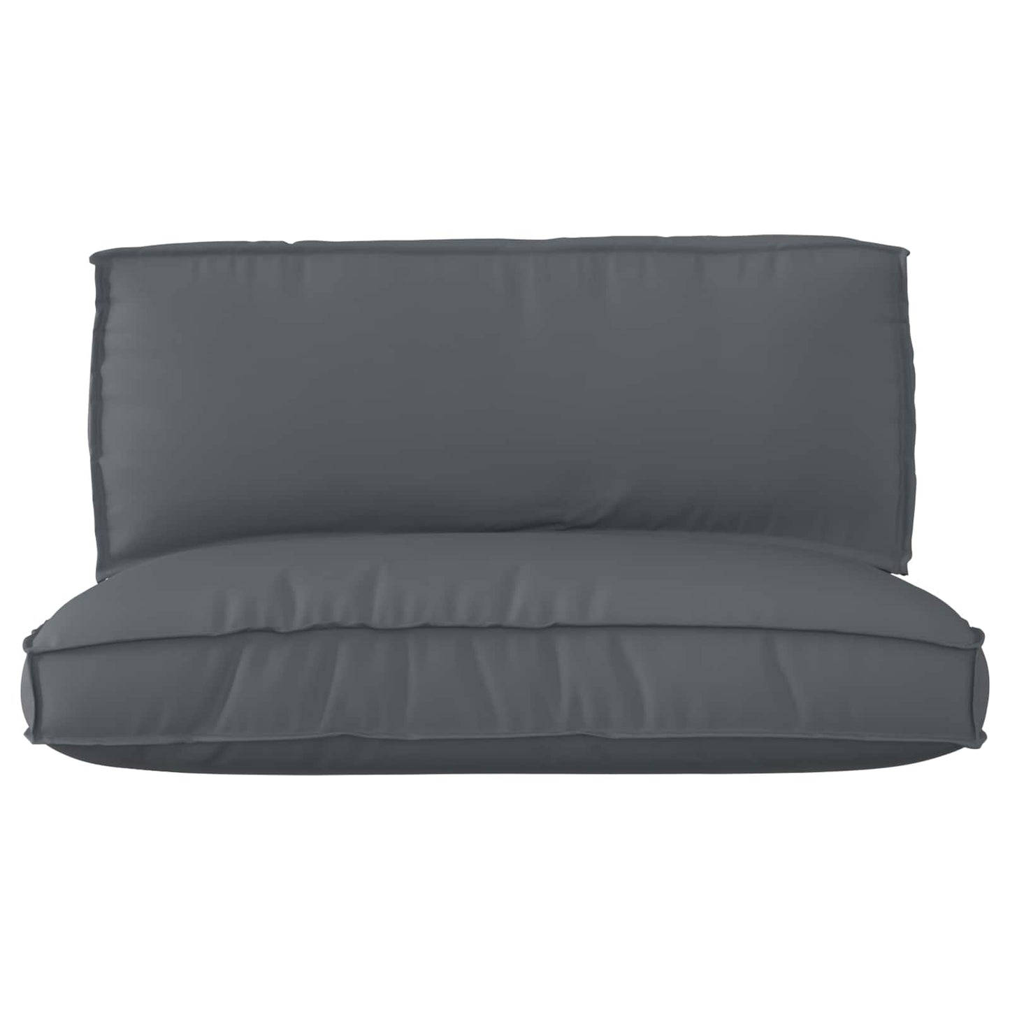 Ensemble de coussins de palette 2 pcs Tissu Oxford anthracite