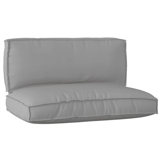 Palettenkissenset 2 pcs Grau Oxford-Stoff