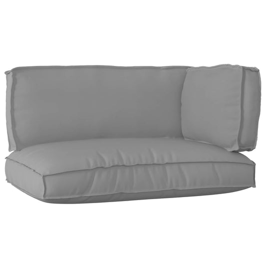 Palettenkissenset 3 pcs Grau Oxford-Stoff