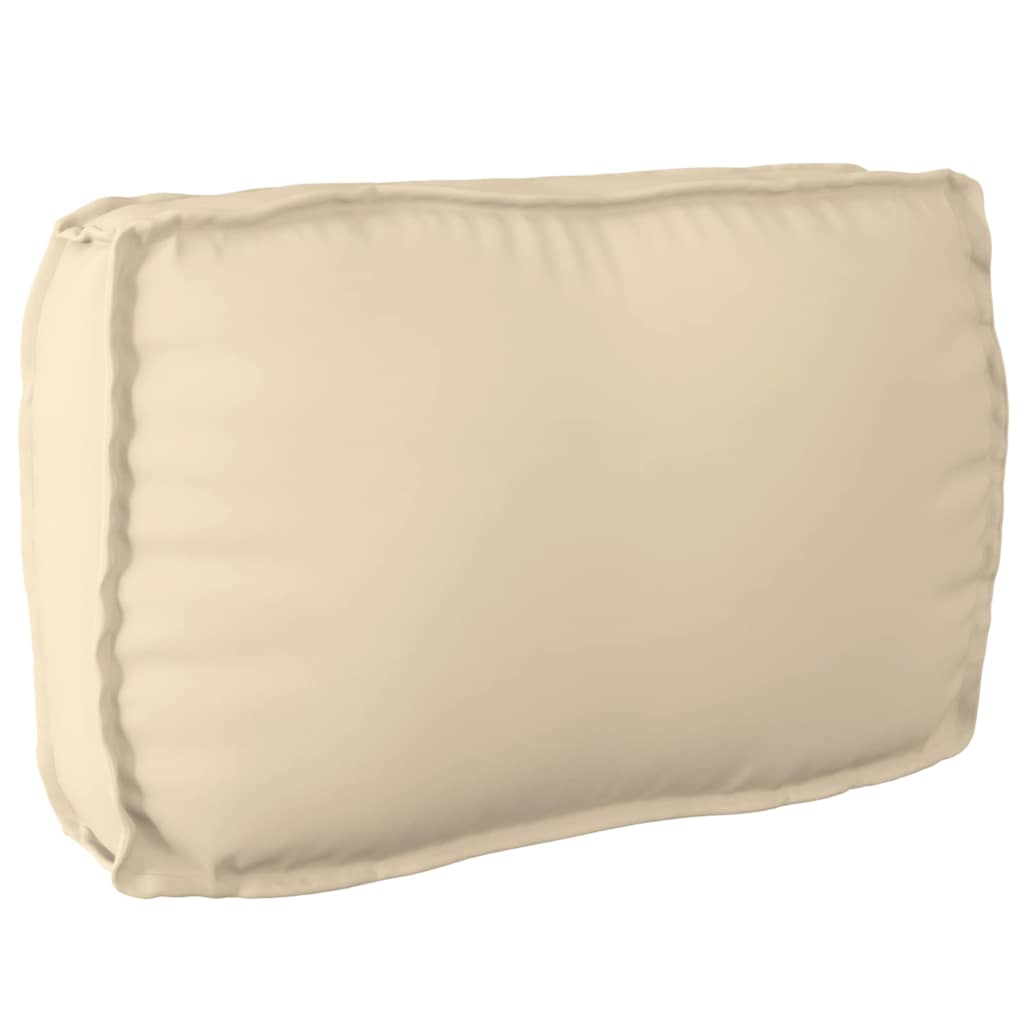 Lot de 3 coussins pour palettes Tissu Oxford beige