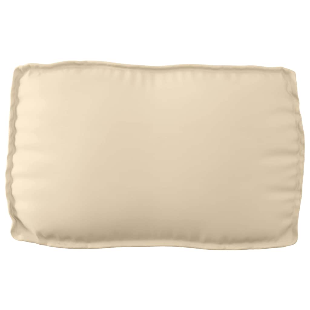 Lot de 3 coussins pour palettes Tissu Oxford beige