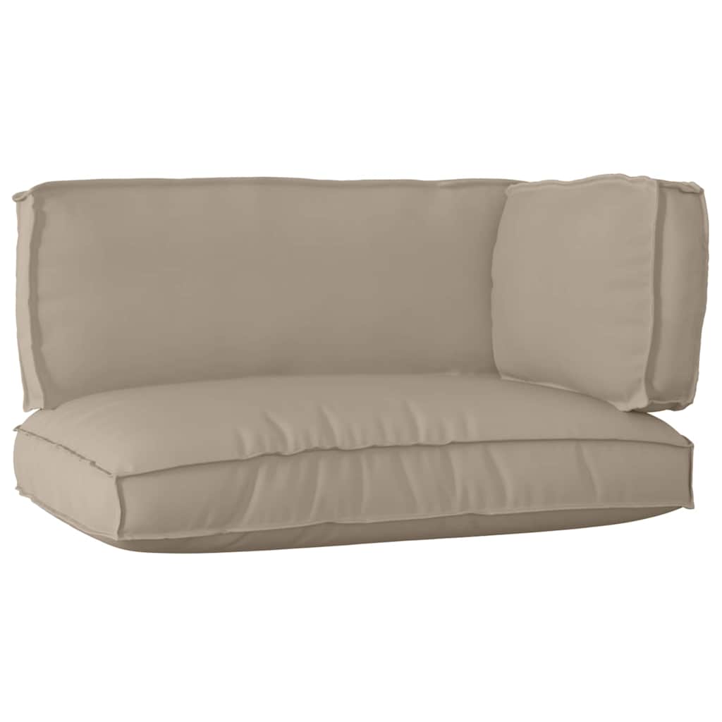 Pallet Kissen Set 3 pcs Taupe 120 x 80 x 12 cm Oxford-Stoff