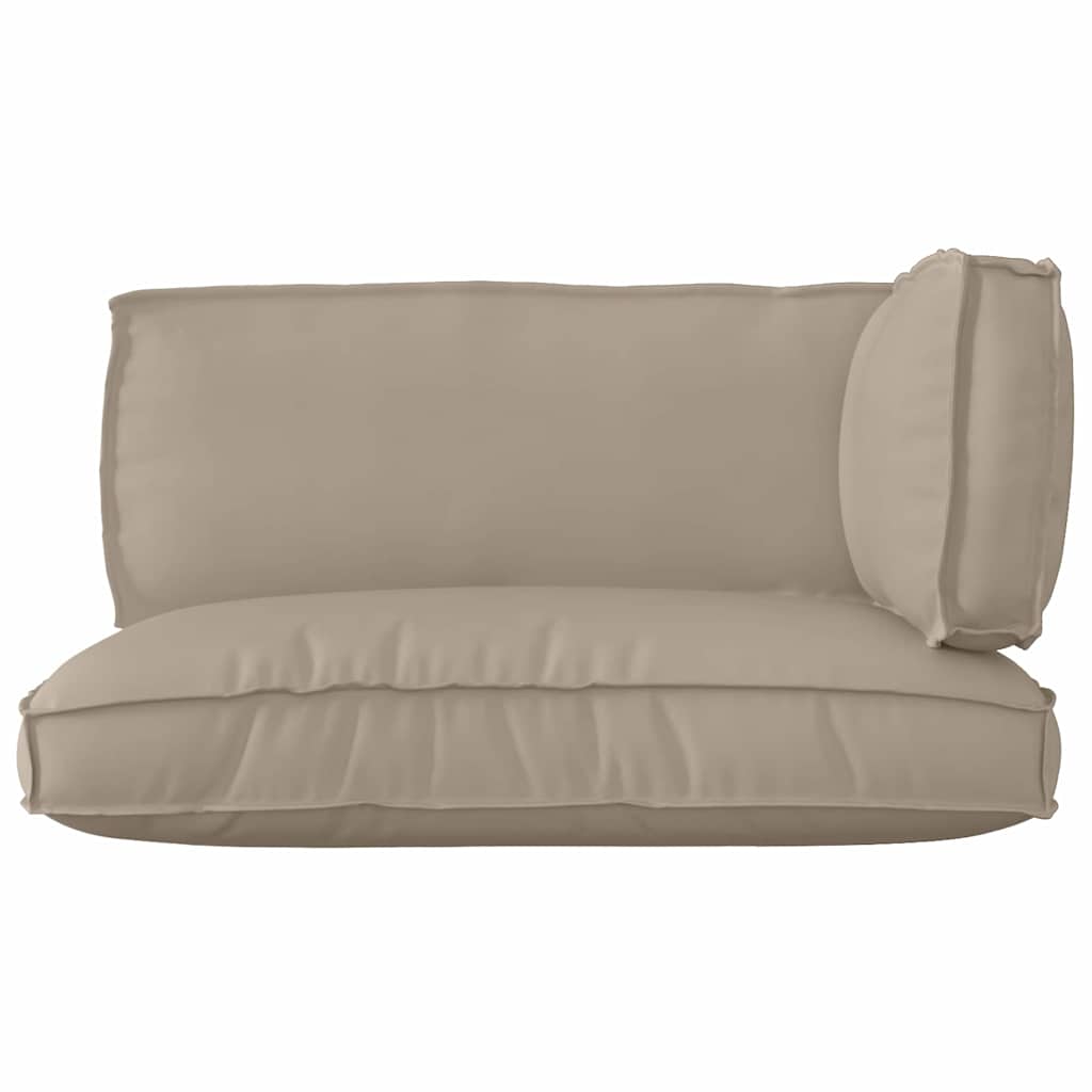 Pallet Kissen Set 3 pcs Taupe 120 x 80 x 12 cm Oxford-Stoff