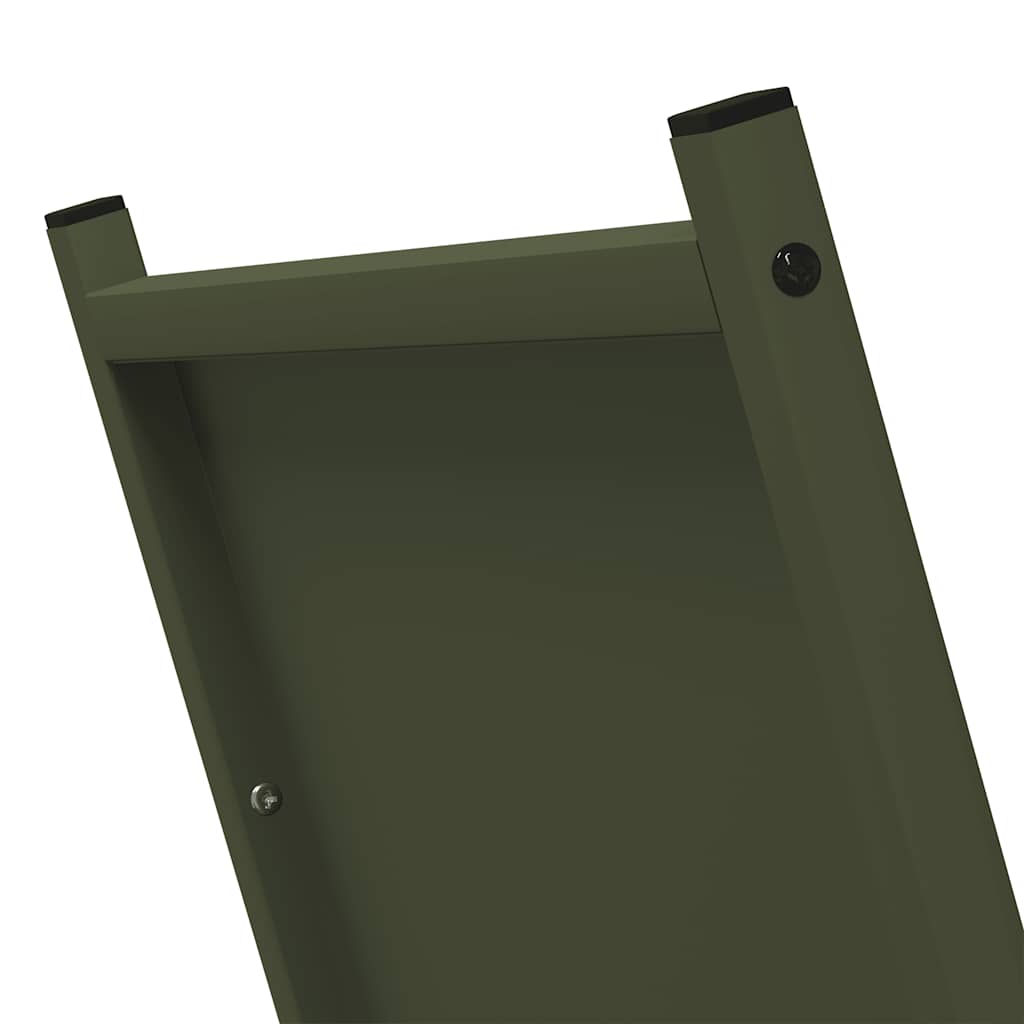 Brennholzregal Olivgrün 69,5x35x81 cm Kaltgewalzter Stahl