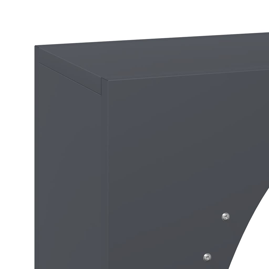 Brennholzregal Anthrazit 50x23x100 cm Kaltgewalzter Stahl