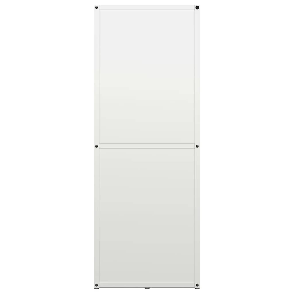 Brennholzregal Weiß 40x30x80 cm Kaltgewalzter Stahl