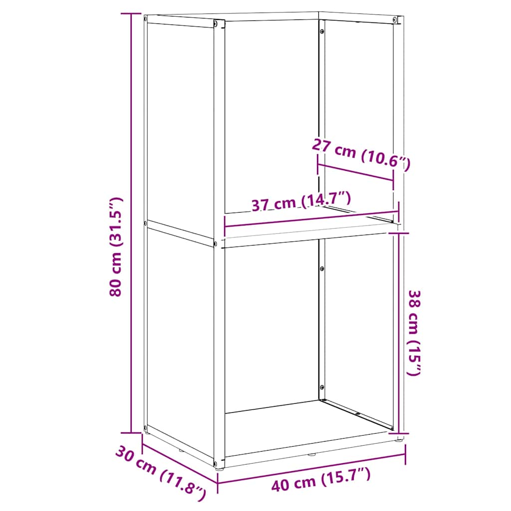 Brennholzregal Olivgrün 40x30x80 cm Kaltgewalzter Stahl