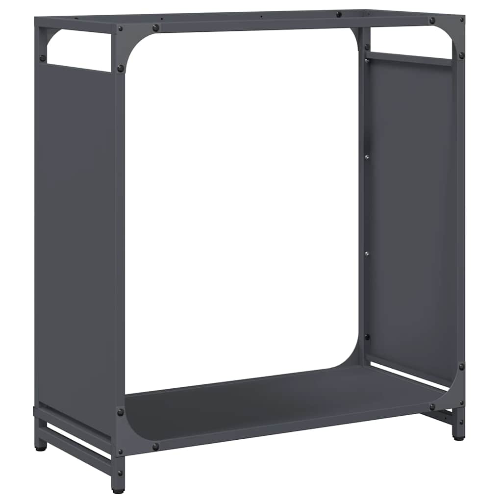 Brennholzregal Anthrazit 60x28x65 cm Kaltgewalzter Stahl