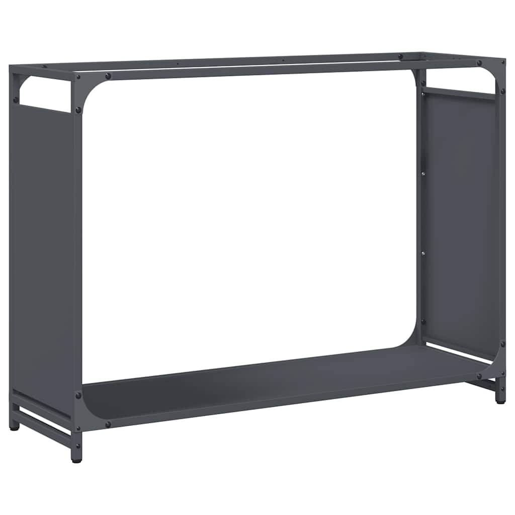 Brennholzregal Anthrazit 90x28x65 cm Kaltgewalzter Stahl