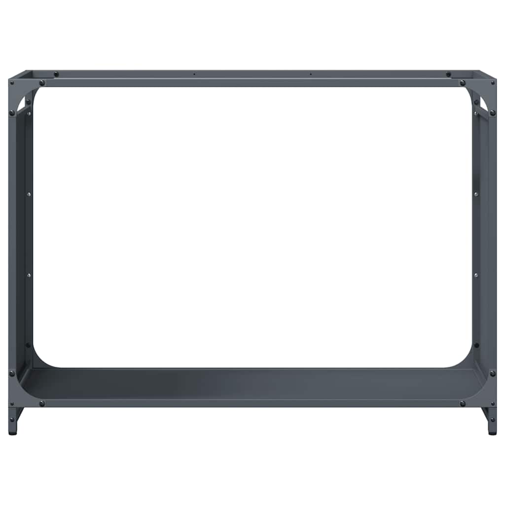 Brennholzregal Anthrazit 90x28x65 cm Kaltgewalzter Stahl