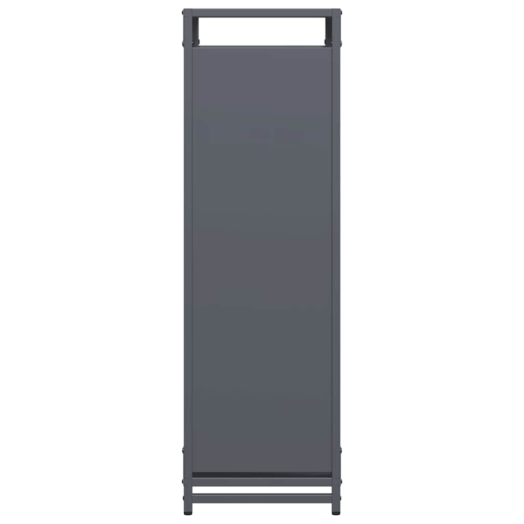 Brennholzregal Anthrazit 44x28x90 cm Kaltgewalzter Stahl
