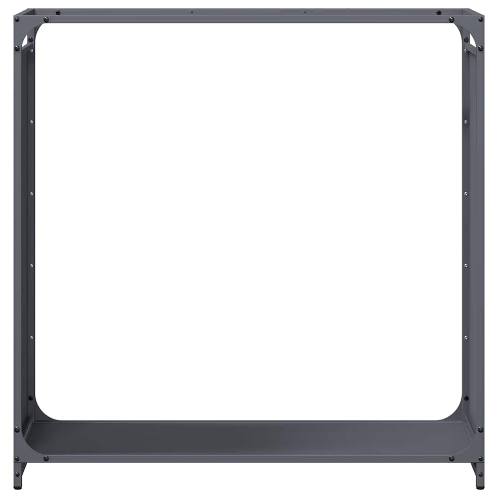 Brennholzregal Anthrazit 90x28x90 cm Kaltgewalzter Stahl