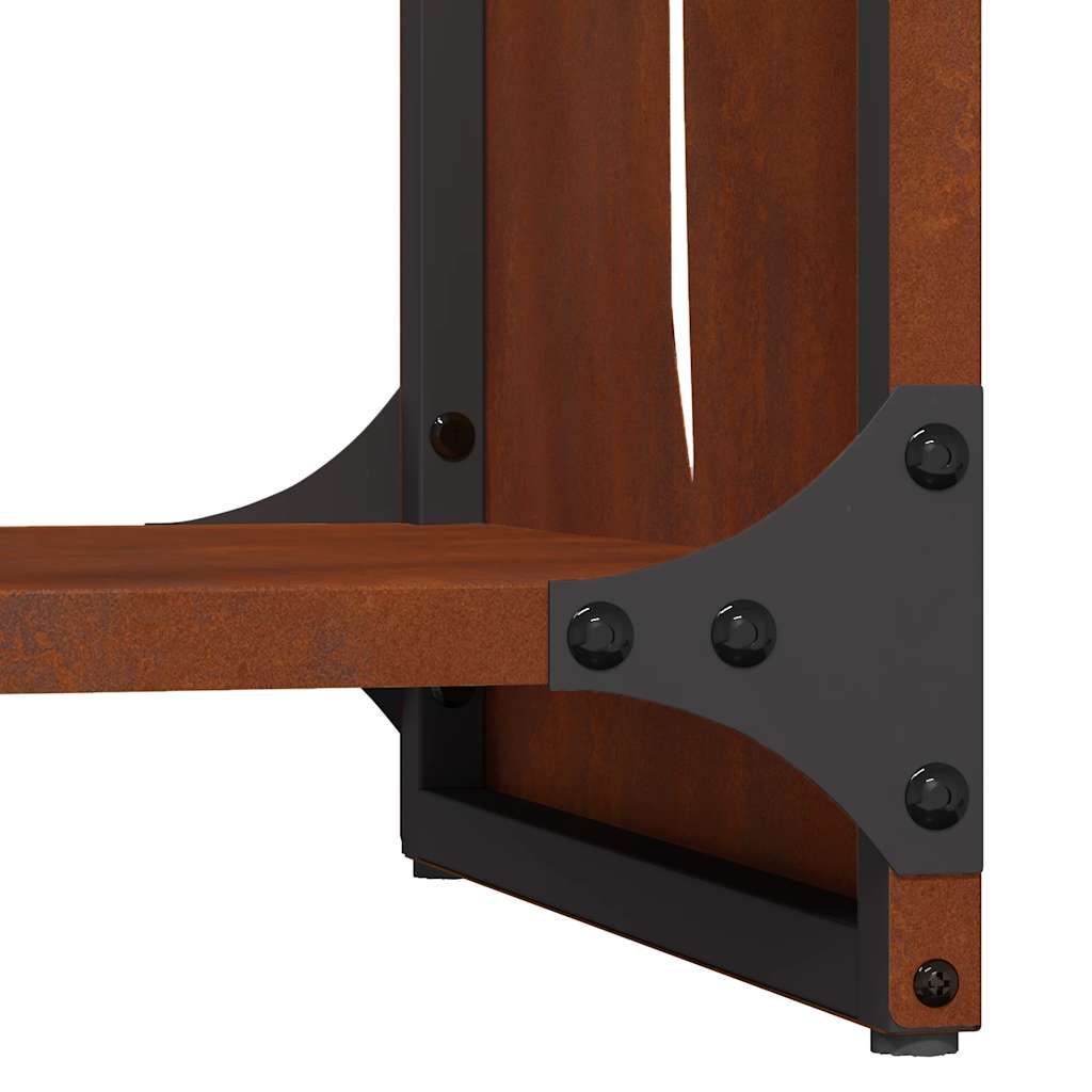 Brennholzregal 40x30x80 cm Wetterfester Stahl