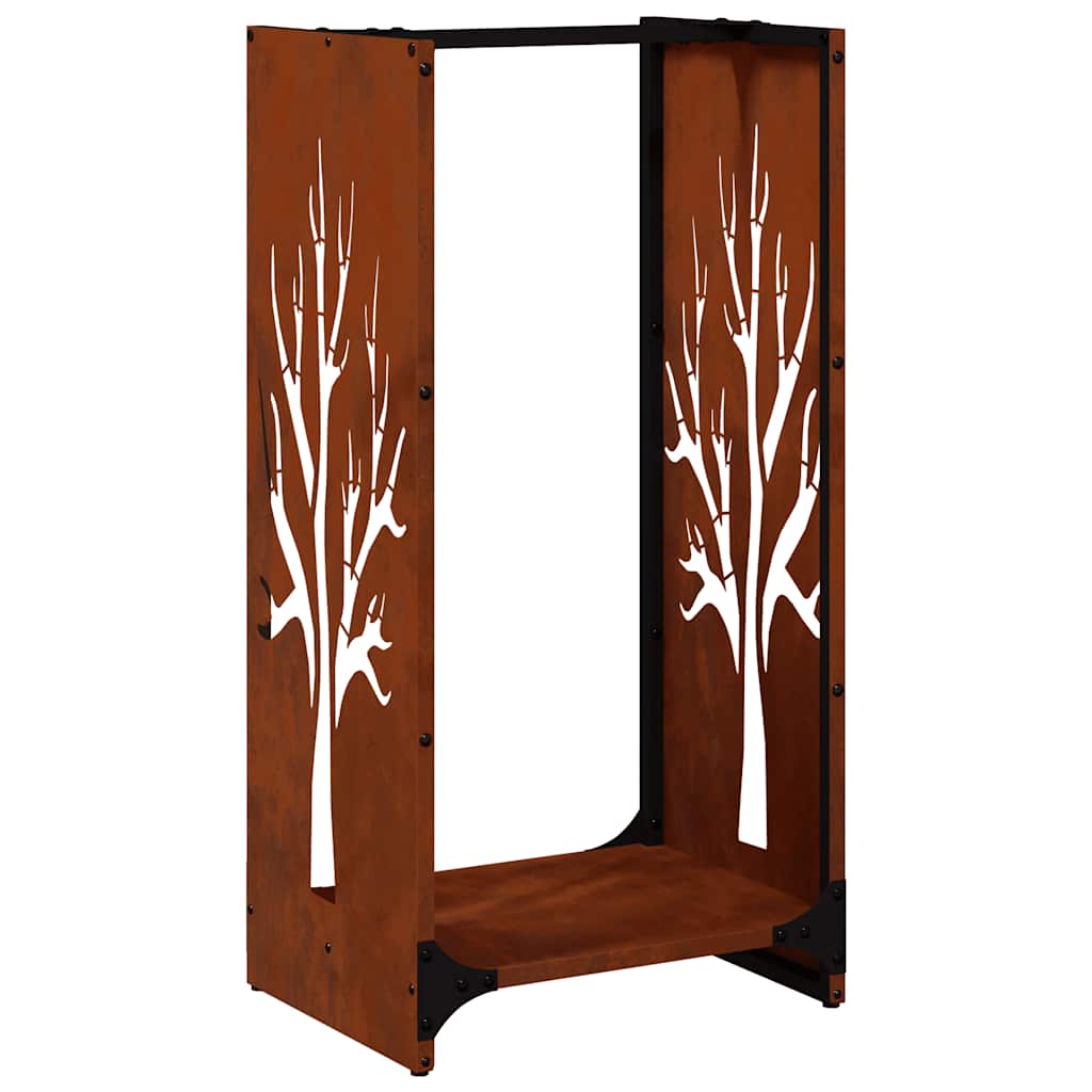 Brennholzregal 40x30x80 cm Wetterfester Stahl
