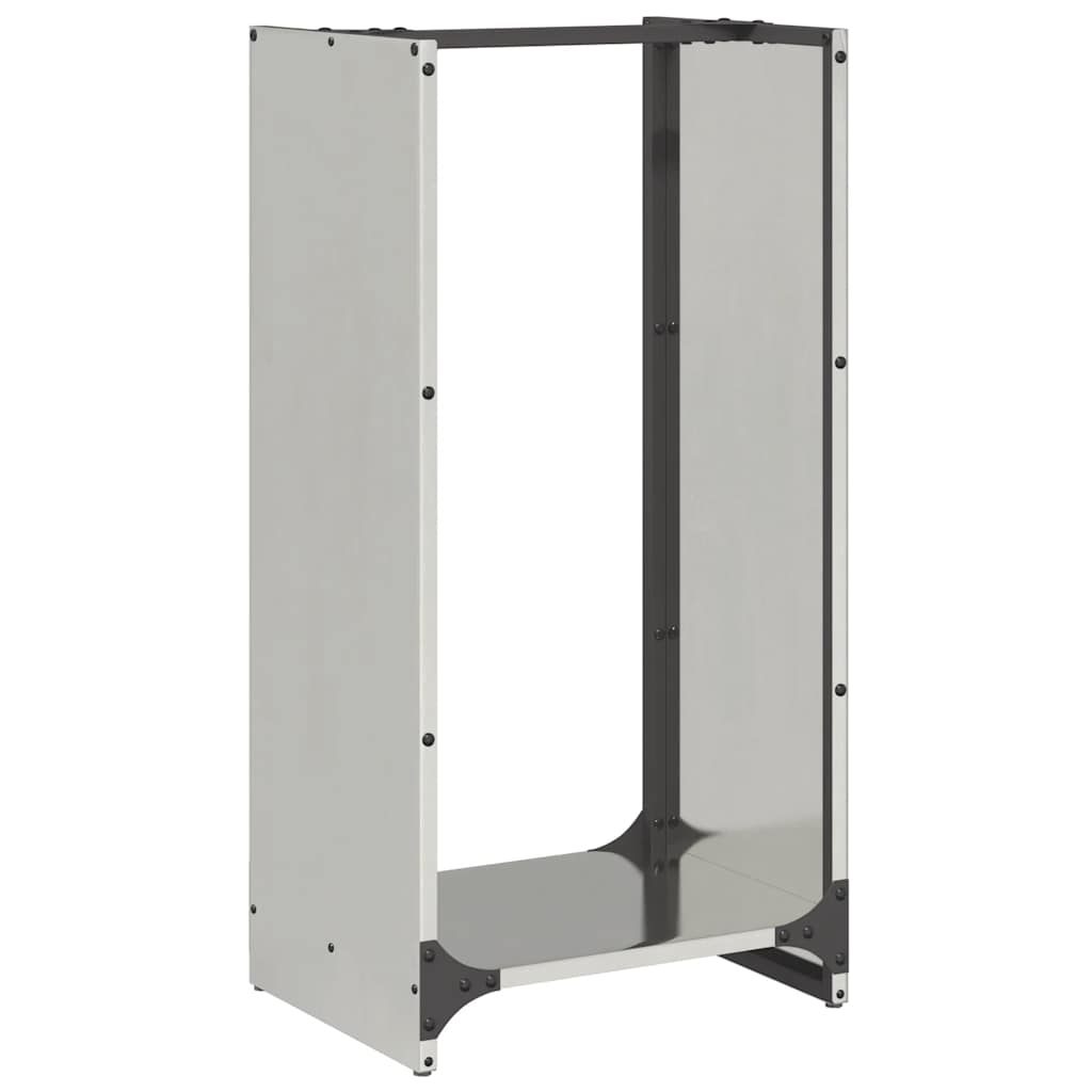 Brennholzregal 40x30x80 cm Edelstahl