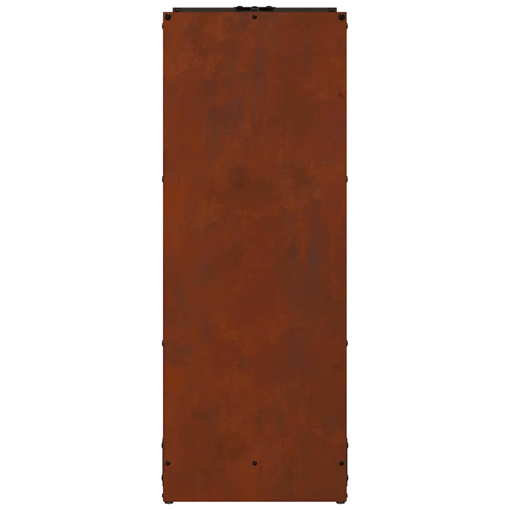 Brennholzregal 40x30x80 cm Wetterfester Stahl