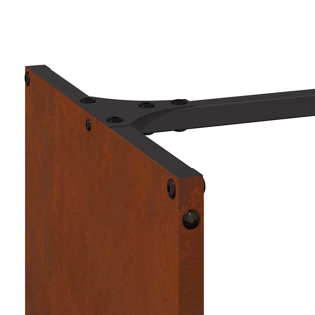 Brennholzregal 40x30x80 cm Wetterfester Stahl