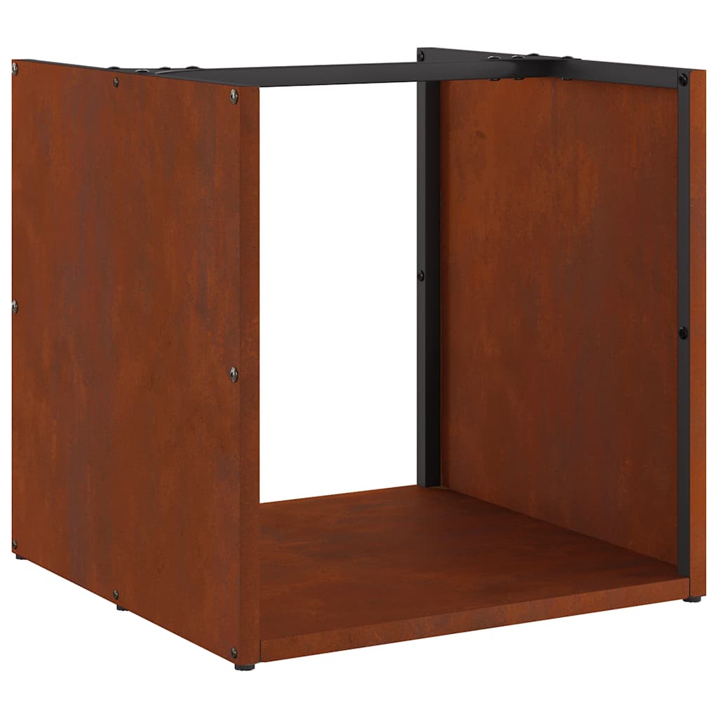 Brennholzregal 40x40x40 cm Wetterfester Stahl