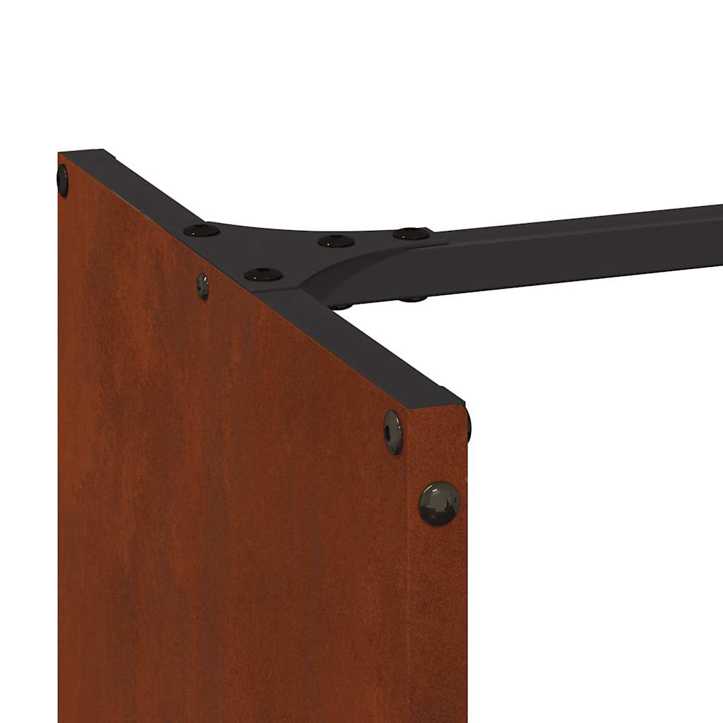 Brennholzregal 40x40x40 cm Wetterfester Stahl