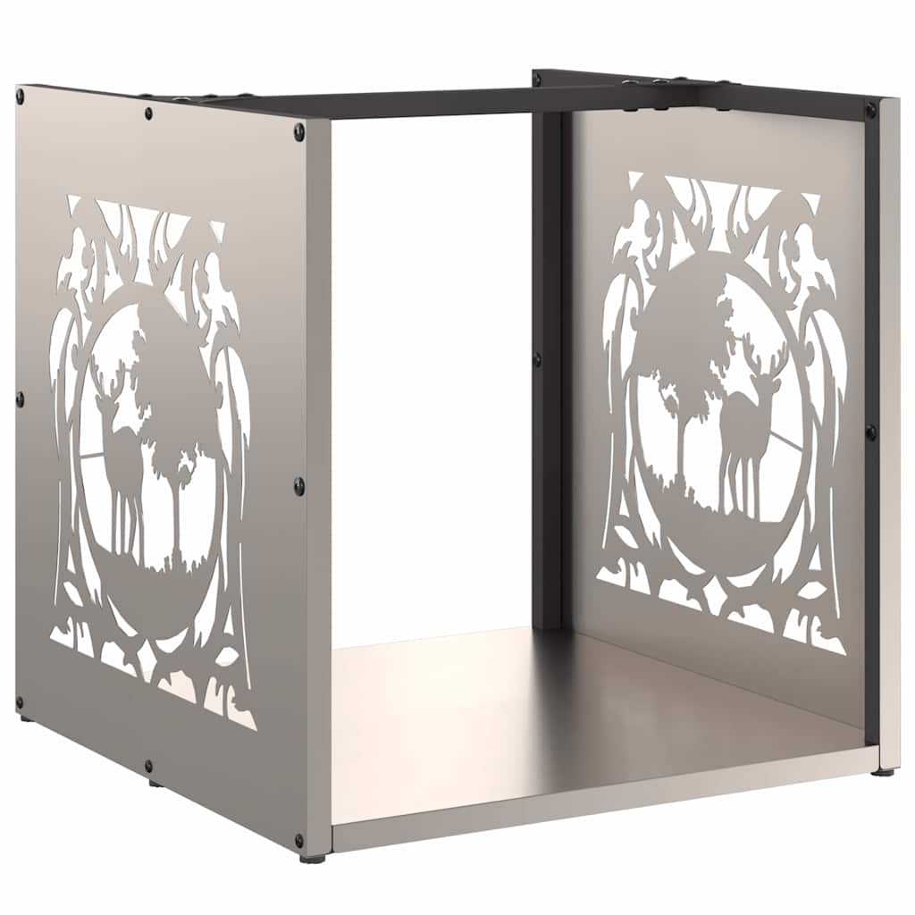 Brennholzregal 40x40x40 cm Wetterfester Stahl