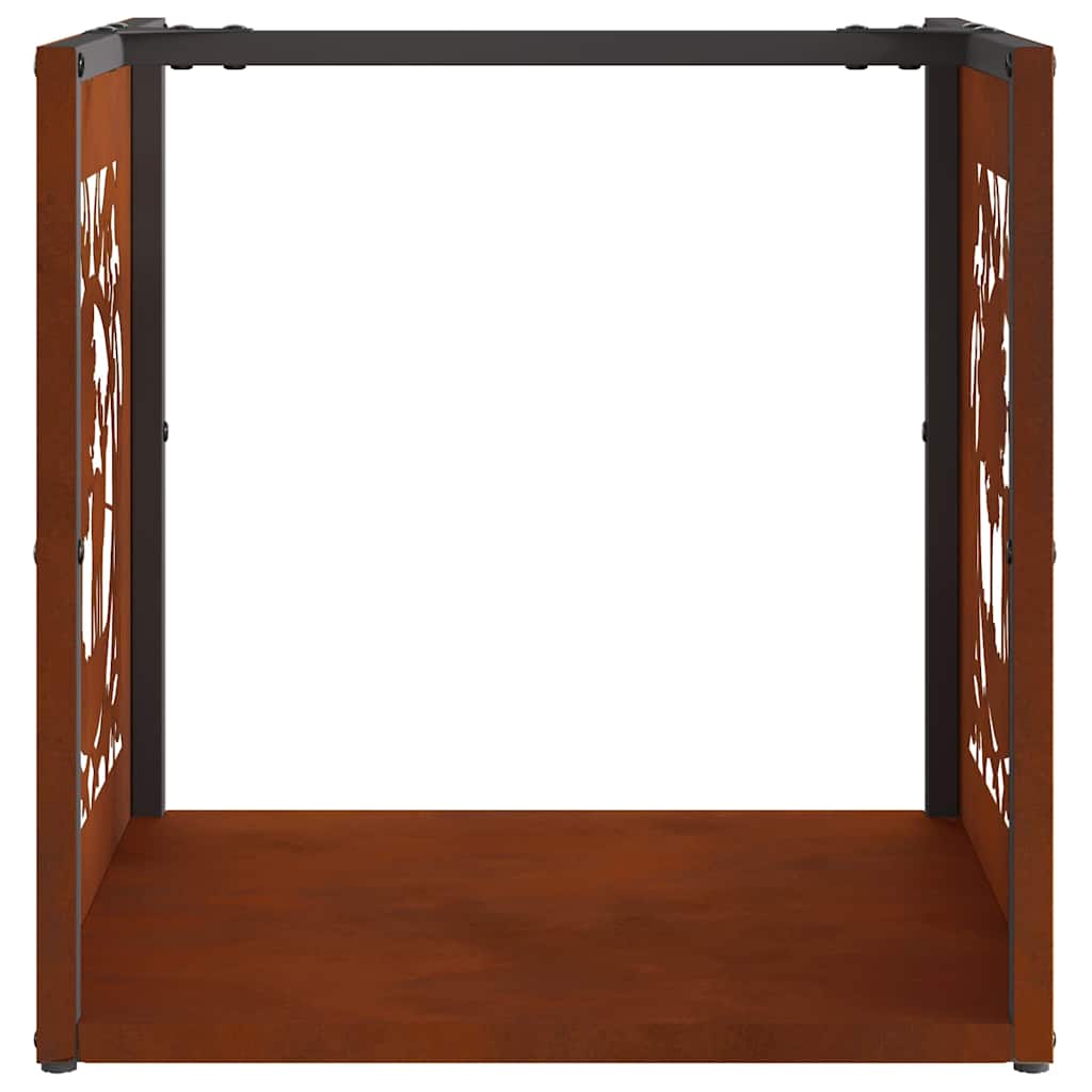 Brennholzregal 40x40x40 cm Wetterfester Stahl