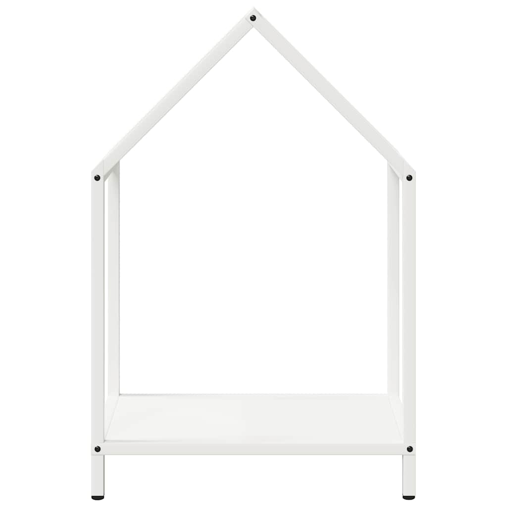 Brennholzregal Weiß 40x25x60 cm Kaltgewalzter Stahl