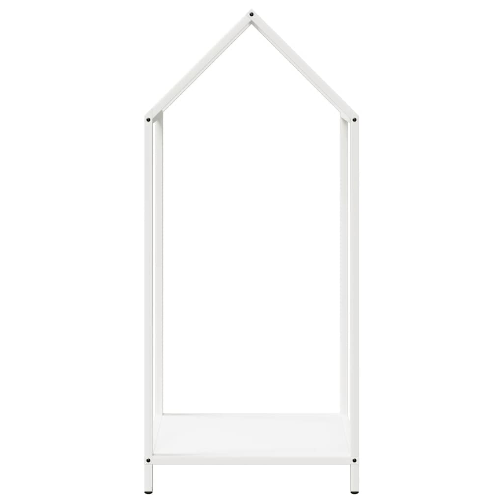 Brennholzregal Weiß 40x25x90 cm Kaltgewalzter Stahl