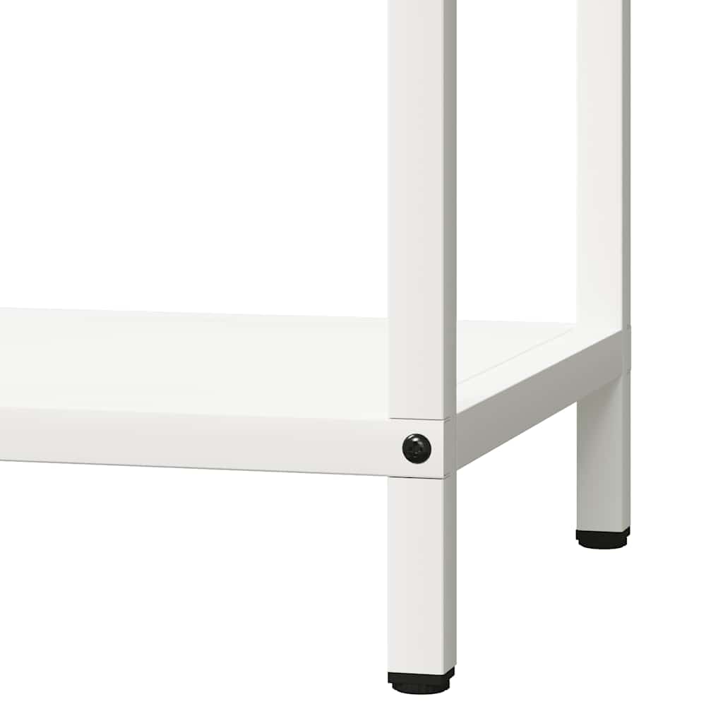 Brennholzregal Weiß 40x25x90 cm Kaltgewalzter Stahl